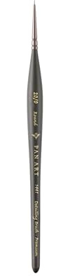 Pan Art Fine Detail Brush No. 20-0, Synthetic Sable, 1 Piece