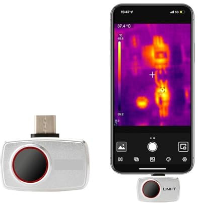 TIEOAXFT Termocamera for Telefono Cellulare UTI256M 256x192 Pixel Termocamera a infrarossi Type-C