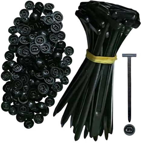 Lot De 50/100/200 Boucle De Cravate CâBle Universelle En Nylon, RéSistant Aux Uv Cable Tie Buckle, Serre Cable Plastique (50pcs)