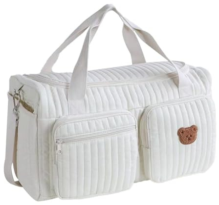 LOHOM Wickeltasche mit Schulterriemen für Mama, leichte gesteppte Wickeltasche, große multifunktionale Wickelunterlage für Reisen, Messenger für Mutterschaft und Windelwechsel, für Krankenhaus