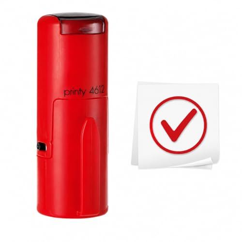 Sello automático ✓ 12x12mm rojo claro práctico, sellos personalizados, sello, sello personalizado para empresas