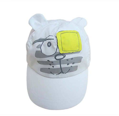 Gifts Treat Berretto da Baseball del Ragazzo Cappelli da Sole per Bambini Cappelli da Spiaggia Cappello Bianco in Modello Carino Tigre (Bianca Tigre, 50cm)