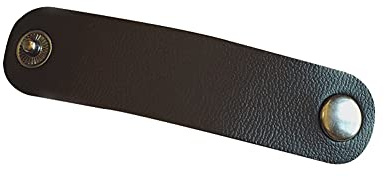 esowemsn Lot de 6 boucles d'écharpes en cuir synthétique noir pour écharpe, écharpe, écharpe, fermoir pour vêtements, foulard, châle, noir