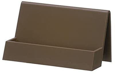 sararui Visitenkartenetui Visitenkarteninhaber-Kunststoff-Visitenkarten-Display-Halter-Visitenkarteninhaber für Schreibtisch-Tabletop-Visitenkarten-Rack für Büro Visitenkartenhalter (Color : Brown)