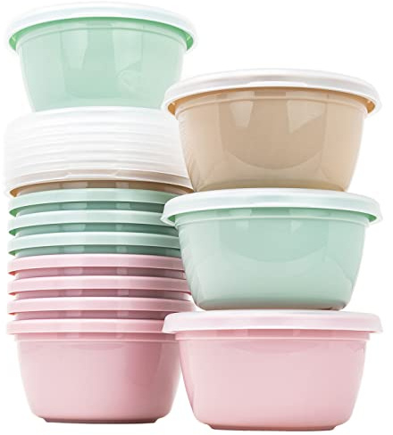 Vorratsbehälter 250ml | Frischhaltedosen 12-Set | Aufbewahrungsbox küche