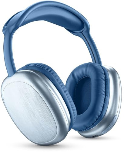 Music Sound | Bluetooth-Kopfhörer MAXI2 | Kopfhörer on Ear Bluetooth 5.0 - Play Time 22h - Charging 1,5h - Integriertes Mikrofon - Bedienelemente am Pavillon und verstellbarem Kopfband, Blaue Farbe
