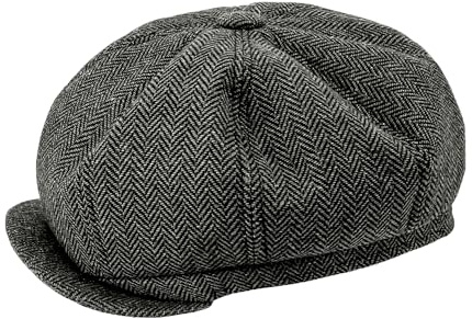 W WIDMANN MILANO Party Fashion - 20er Jahre Schiebermütze | Baskenmütze, klassische Barret Cap im Vintage-Look, Accessoire für Charleston, Karneval & Mottoparty