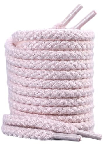 Anopo 2 Paia Lacci in Corda Rotondi Larghezza 6.5mm Lunghezza 120cm-160cm | Lacci di Ricambio per Scarpe Sportive