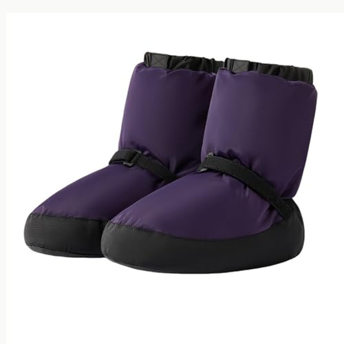 KAISUN Bota de Ballet, Botas de Calentamiento, Botas de Ballet Cálidas, Zapatos de Baile, Botas de Invierno, Zapatos de Entrenamiento de Calentamiento(Lila,XS(32-35))