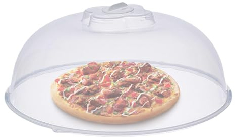 Clear Microwave Cover for Food, Microwave Plate Cover, 22CM Microwave Splatter Guard Lid, Splatter Proof Plate Guard Cover, Adjustable Steam Vent Anti-Splatter Lid for Most Plates and Bowls