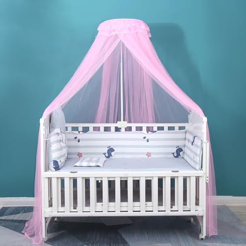 ITODA Baby barn myggnät universell säng baldakin spjälsäng andningsbart nät sängöverdrag nät hängande säng nät kupol myggnät för barn barnkammare sovrum (endast myggnät)