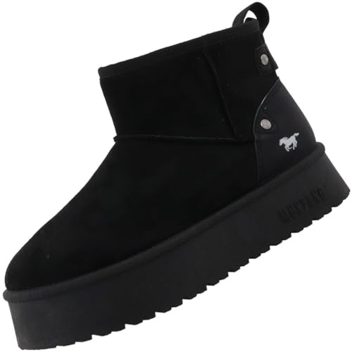 MUSTANG Bottines pour femme, Noir, 37 EU