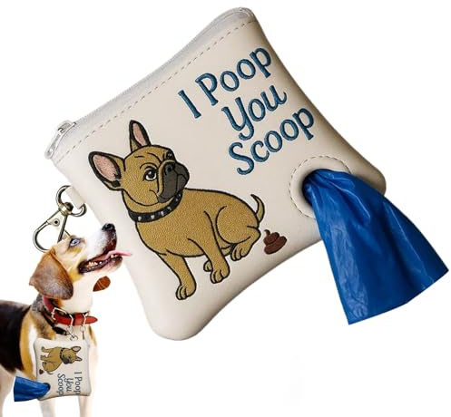 Porta Sacchetti Per Bisogni Del Cane | Porta Sacchettini Igienici da Aggancio - Accessorio Elegante E Pratico Per Passeggiate All'aperto, Cura Degli Animali E Pulizia