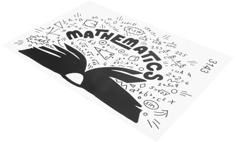 KOMBIUDA Mathematik Wandaufkleber Satz Selbstklebend Reißfest 61x42cm Aus Schadstofffreiem Material Für Kinderzimmer Schlafzimmer Klassenräume