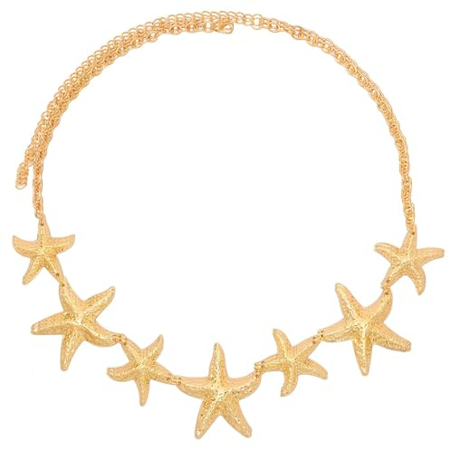Vintage Metall Taillenketten,Waist Beads Muschel,Bauchkette für Frauen Bauchkette Gold Verstellbar Metall Quaste Kettengürtel Taillenkette Gürtel Verstellbare Body Link Gürtel Für Mädchen Damen