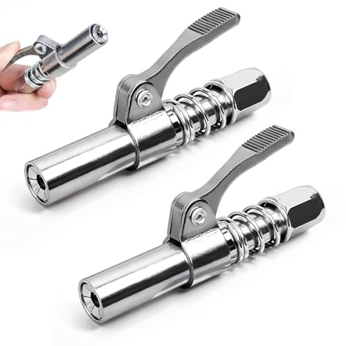 UESDU 2 Stück Fettpresse MundstüCk, Fettpressenkupplung Fettpresse für Schmiernippel für Fettpresse Kupplung Fettpresse