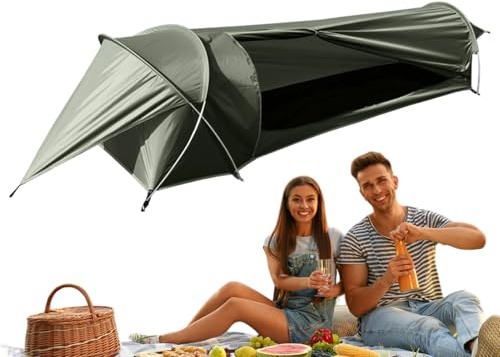 Tenda leggera per 1 persona, tenda da campeggio per 1 persona leggera | Tenda da campeggio da caccia, tenda da campeggio impermeabile leggera, protezione zaino portatile per la spiaggia
