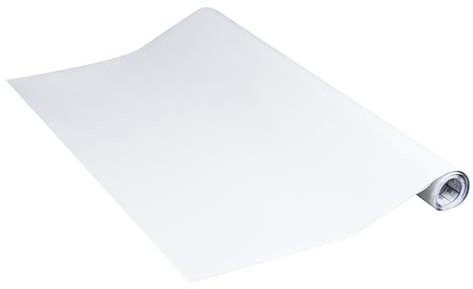 Venilia Pellicola adesiva, Bianco, 67,5cm x 3m, Spessore 160μ, Pellicola autoadesiva per mobili o cucina, carta da parati, PVC senza ftalati, Prodotto in UE