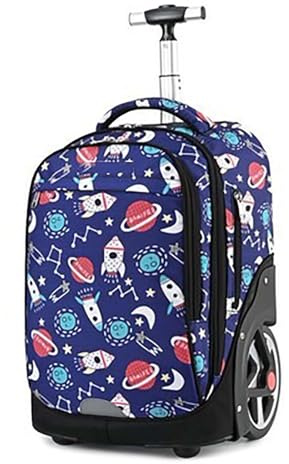GOTYKE Ryggsäck med hjul, pilotfodral med hjul, ryggsäcksvagn, laptopryggsäck med hjul, portfölj, handbagage, skolvagn, resväska ryggsäck för män och kvinnor,, 8, En storlek