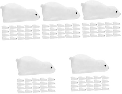 Milisten 150stücke Nachtleuchtende Miniatur Bären Figuren Rustikale Deko Für Miniaturgärten Puppenhäuser Und Hochzeitsdekoration Tischdeko Für Tierliebhaber
