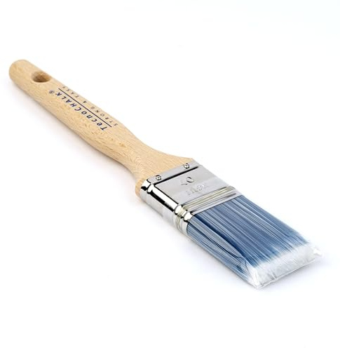 Pennello 40 mm TecnoChalk® – 60 grammi, Professionale e Leggero – Ghiera INOX Antiruggine – Non Perde Setole – Finitura Liscia Senza Segni – Studiato per tutte le Paint ad Acqua – Fabbricato in Italia