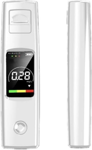 Azarton tinuvo Airlow 2.0 - Präziser Alkoholtester für deinen Alltag Hochpräziser Alkoholtester mit LCD-Anzeige– Tragbarer Promilletester für Zuhause & unterwegs (Weiß)