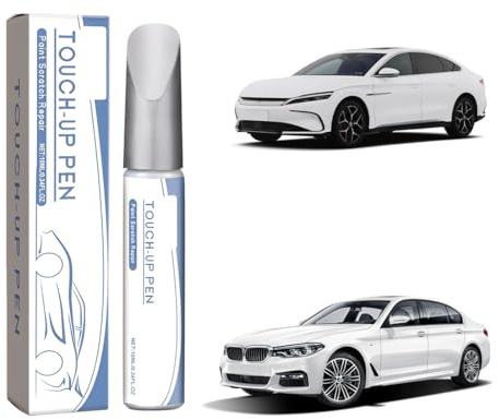 Bianco Perlato Ritocco vernice per Peugeot, Nero Perla Profondo Ritocco vernice per Volkswagen/VW, riparazione graffi auto, soluzione rapida e facile per la riparazione