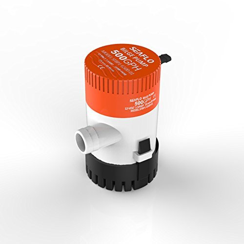LIGHTEU®, Pompa di sentina sommergibile DC 12V 500GPH Pompa acqua sommergibile per barche marine yacht caravan giardino esterno SFBP1-G500-01