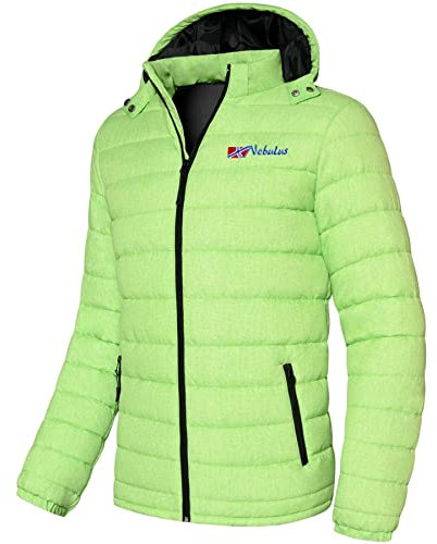 Nebulus Herren Jacke COLORS, warme Outdoorjacke, praktische & vielseitige Übergangs- & Winterjacke, lime - L