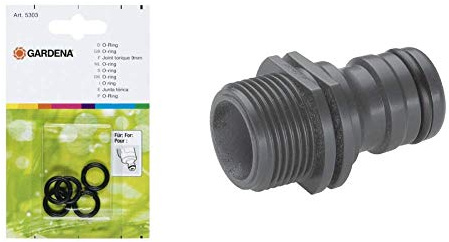 Gardena O-Ring: Dichtungsring für den Anschluss Aller Original System Anschlussnippel & Profi-System-Gerätestück: Geräteadapter zum Anschluss von Bewässerungsgeräten an das Profi-System