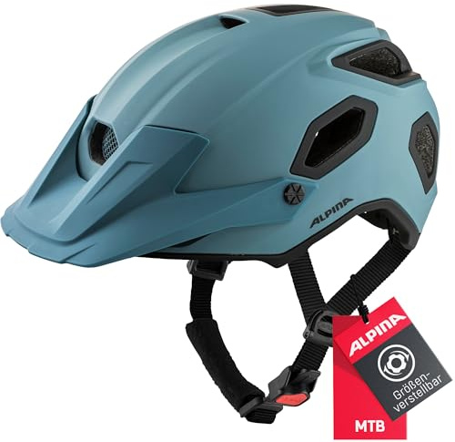 ALPINA COMOX - Widerstandsfähiger, Stoßabsorbierender & Anpassbarer Enduro Fahrradhelm Mit kurzem Schild Für Erwachsene