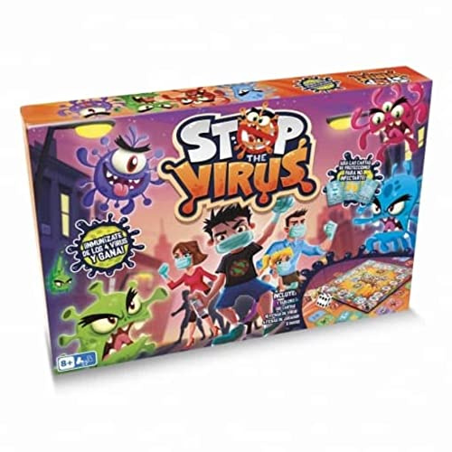 PLAY FUN BY IMC TOYS Stop The Virus | Juego de Mesa Familiar Divertido para niños y niñas +8 Años