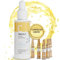 Vitamin C Serum Gesicht 30ml + Ampullen Gesicht 5x1.3ml - Erhöht Kollagenproduktion der Haut bis zu 57% - Verdopplung der Hautstraffheit um 100% - Gesichtspflege, Pigmentflecken Entferner, Skincare