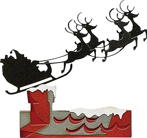 Thinlits Stanzschablonen, Rentierschlitten von Tim Holtz, 8er-Pack
