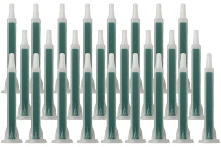 Yosugar 25 buses mélangées,buse pour applicateur adhésif époxy pour mélange, bouche de mélange statique 16 buses tube 83cm tube de mélange(Rapport 1: 1/1: 2)