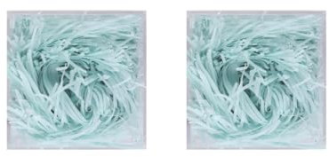 Lafite Papierbastfüller, geschreddert, Geschenkfüllung, Verpackung, Bastelfüller, Gadgets, Ostern, Weihnachten, Blau bis Grau, 2 Stück