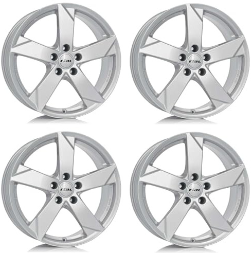 4x Rial Felgen Alufelgen Kodiak 6.5Jx16 ET46 5x112 polar-silber kompatibel mit SEAT Altea Ateca Leon