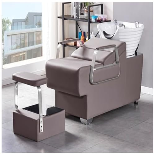 Friseurstuhl Mit Waschbecken Friseurwaschbecken Friseur Waschplatz Rückwärtswaschsessel Salon Friseursessel Waschsessel