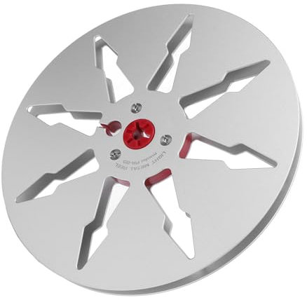 Carrete de Recogida Vacío de 7 X 1/4 a Cubo Pequeño de Carrete, Carrete de Cinta Vacía de Aleación de Aluminio, Carrete Vacío de Apertura de 1/4 con 8 Orificios de 7 Pulgadas,
