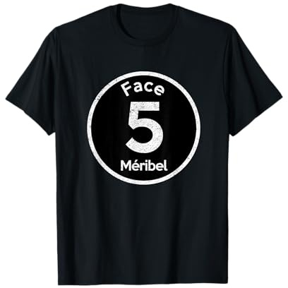 Ski Méribel France Black Run Vallées des Alpes Accomplies T-Shirt