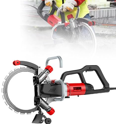 16 in Electric Concrete Saw Circular Saw, 8800W/9500W Electric Ring Saw Wall Cutting Machine, 270MM Cut Depth, Cut 2m in 3 Min, for Granite, Stone, Marble,8800W