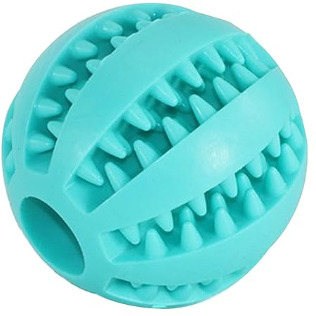 Pelota para perros pequeños y grandes | Pelota de aperitivo para perros | Juguete para cachorros | Material de caucho natural | Cuidado dental para perros | Juguete de inteligencia para perros