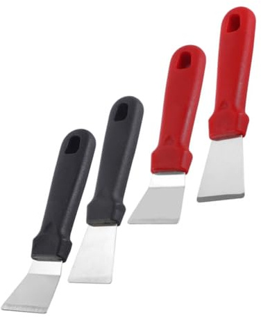 Ciieeo Set 4 Pezzi Raschietti Per Ghiaccio in Acciaio Inox Resistente, Pale Per Frigorifero Multifunzionali Manico Ergonomico, Per Rimuovere Efficacemente Ghiaccio in Cucina e Freezer