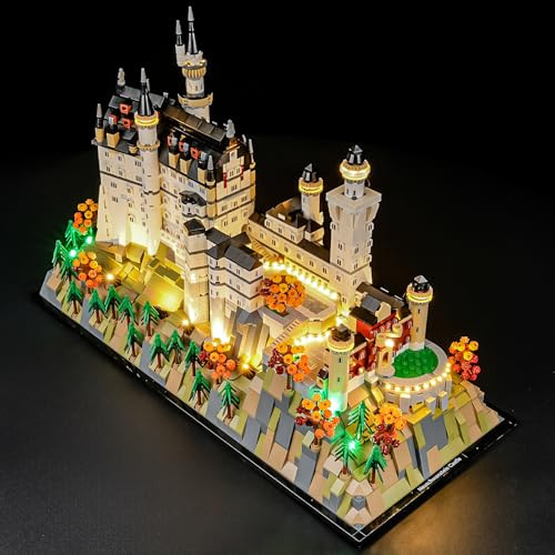 MENZAVA Licht-Set Kompatibel Mit Lego Schloss Neuschwanstein Architecture 21063 - LED-Beleuchtungsset Für Bausteinen Modell - Modell Set Nicht Enthalten