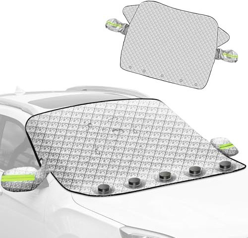 Yaztauho Windschutzscheibenabdeckung Für Autos - Robust Schutz Magnetisch Wasserdicht - Frontscheibenschutz Winterfrostschutz | Für Außenbereich Winter Frost Sonne Regen LKW SUV