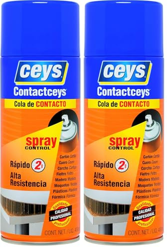 Ceys - Cola de contacto contactceys - Spray control - Alta resistencia - 400 ml (Paquete de 2)