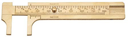 Akozon 0-25mm Mini Messschieber Kupferlegierung Elektronische Digitalanzeige Hohe Präzision Außerhalb Mikrometer Dickenmessgerät Bereich Double Scale zum Messung (80mm)