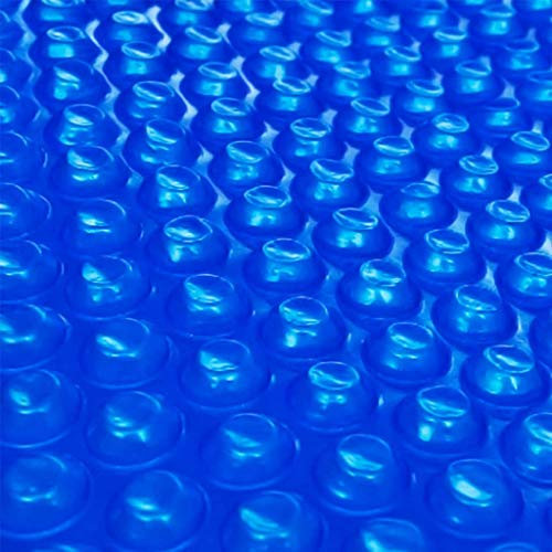 Festnight poolskydd pool-solfilm rund poolskydd pool solpresenning blå 975 × 488 cm PE