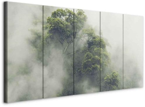 murando - Leinwandbild Landschaft Natur Bäume, 200x80 cm, 5-teilig, modern | Hochwertige Leinwand, sofort aufhängbar, ideal fürs Wohn- oder Schlafzimmer, wasserfest und lichtecht, langlebig, stilvoll