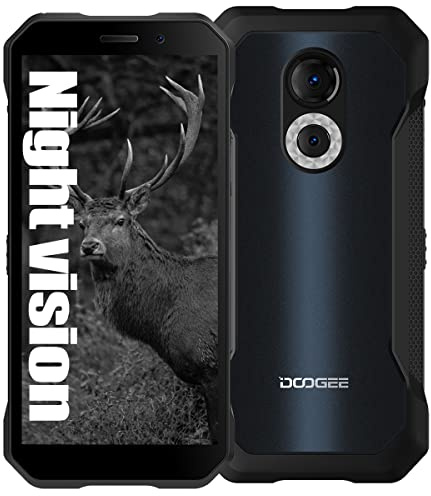 DOOGEE 4G Smartphone Vision Nocturne, S61, 6.0 HD+, 20MP Infrarouge + 8MP, 5180mAh, G35 Octa-Core 6Go + 64Go Téléphones Portables Débloqués Robuste Android 12 IP68 NFC Identifiant de Visage Gris